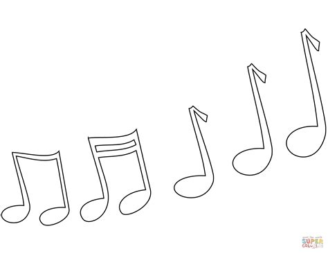 Music Notes coloring page | Free Printable Coloring Pages