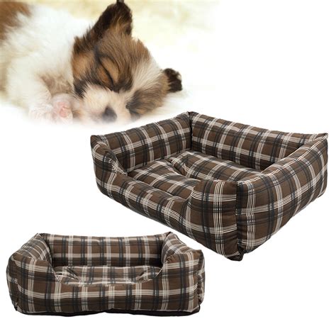 CoastaCloud Soft Washable Dog Cat Pet Bed Cushion Rectangle Pet Bed All ...