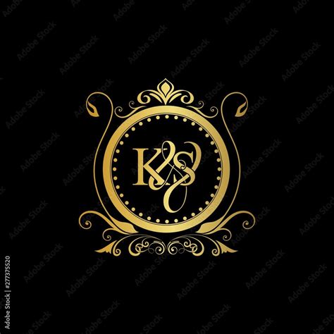 K & S / KS logo initial vector mark. Initial letter K and S KS logo ...