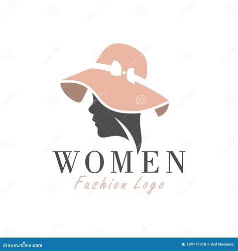 Women S Hat Fashion Illustration Logo Stock Vector - Illustration of ...