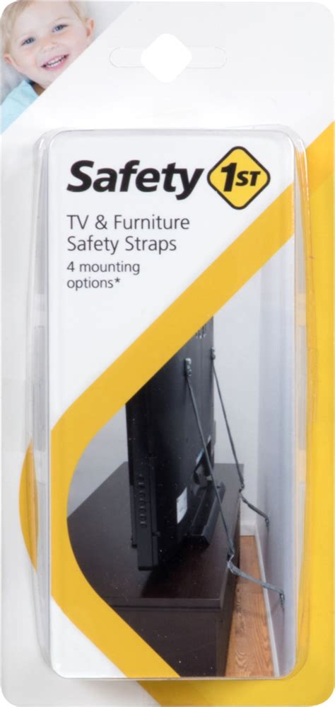 Safety 1st TV & Furniture Safety Straps Black HS3040600 - Best Buy