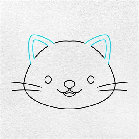 Easy Cat Face Drawing - HelloArtsy