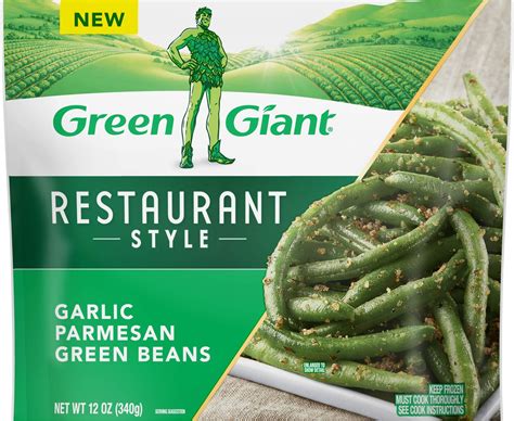 Green Giant Restaurant Style Garlic Parmesan Green Beans, 12 oz (Frozen ...