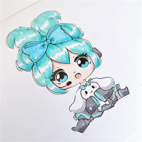 Hatsune Miku X Cinnamoroll Chibi Kawaii Anime Mini Painting - Etsy Canada