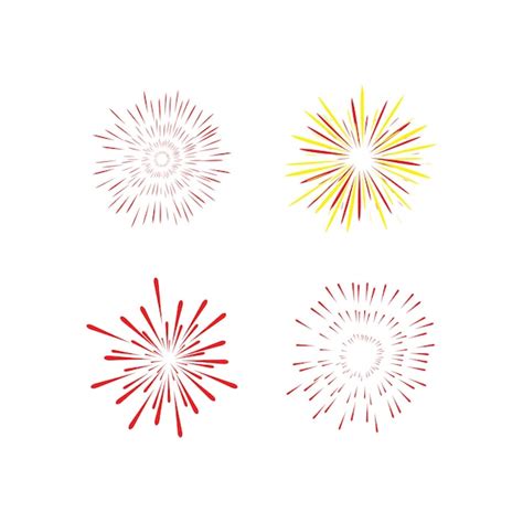 Premium Vector | Fireworks logo vector