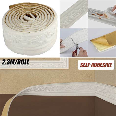 90inch Self Adhesive Foam Wallpaper Borders, TSV 3D Flexible Foam ...