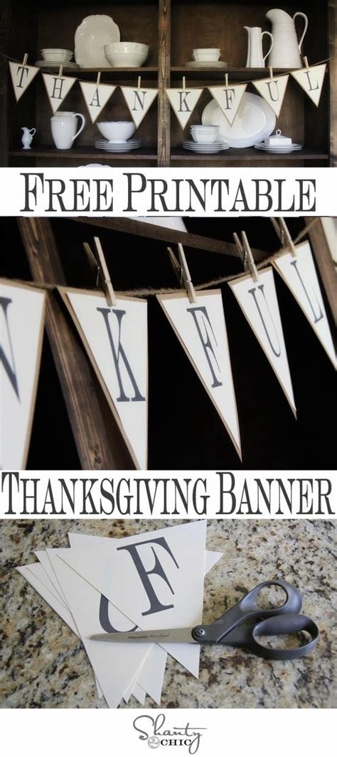 18 DIY Thanksgiving Banners - The Girl Creative