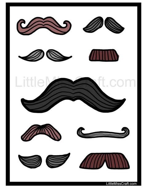 15+ Mustache Coloring Pages | Color Info