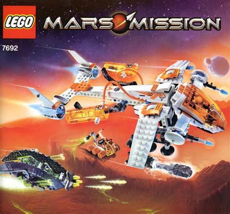 Lego Mars Mission MB-01 Eagle Command Base, MT-201 Ultra Drill Walker ...