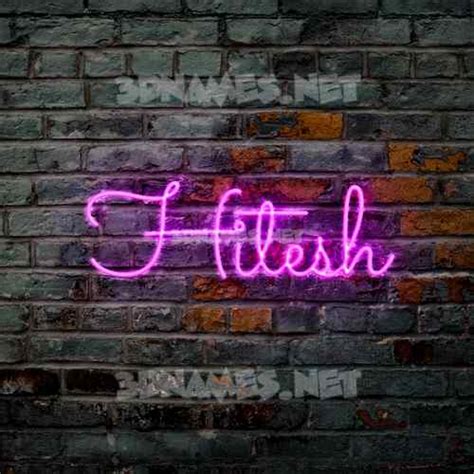 Preview of Pink Neon 3D name for "hitesh"