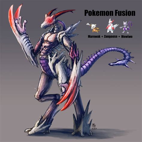 Pokemon Fusion Mewrogoose Two by PuddingzZ on DeviantArt