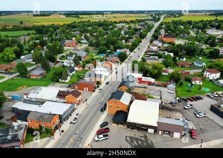 An aerial of Jarvis, Ontario, Canada Stock Photo - Alamy