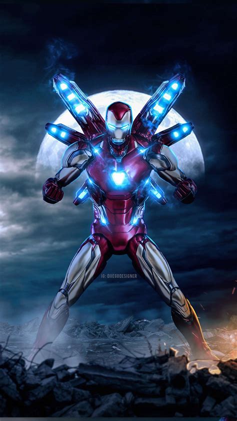 Iron Man Mark 85 Badass IPhone Wallpaper | Iron man art, Iron man ...