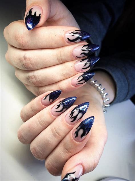 40 Cool Acrylic Flame Nails Designs – The Newest Summer Manicure Trend