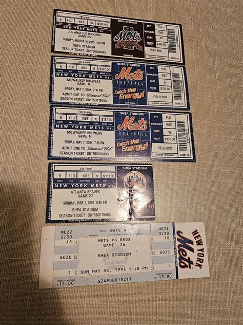 NEW YORK Mets TICKETS LOT of 5 | eBay