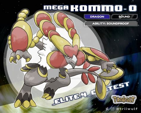 Mega Kommo o Elite4 contest by SyndarilArt on DeviantArt | Mega ...