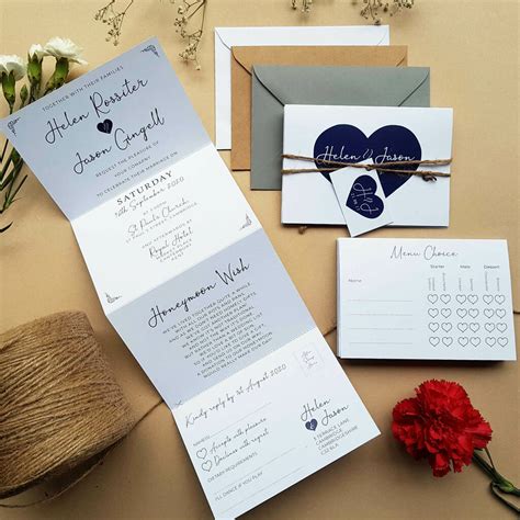 Heart Wedding Invitations Sample By Sienna Mai