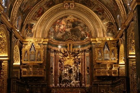 The High Baroque altar of Saint John's Co-Cathedral. | Baroque ...