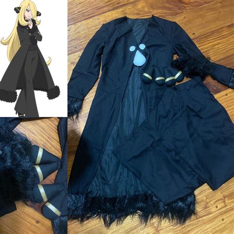 XS Size Pokemon Cynthia Cosplay Costume Set on Carousell