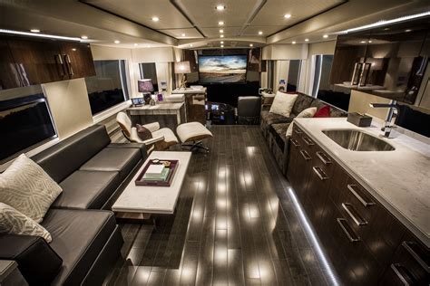 NASCAR Coach 1 ‹ Cabin Fever Communications | Rv interior, Luxury rv ...