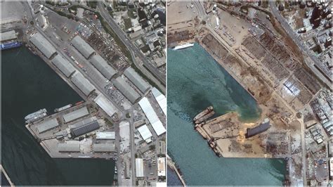 Beirut explosion: Before and after satellite images show extent of ...