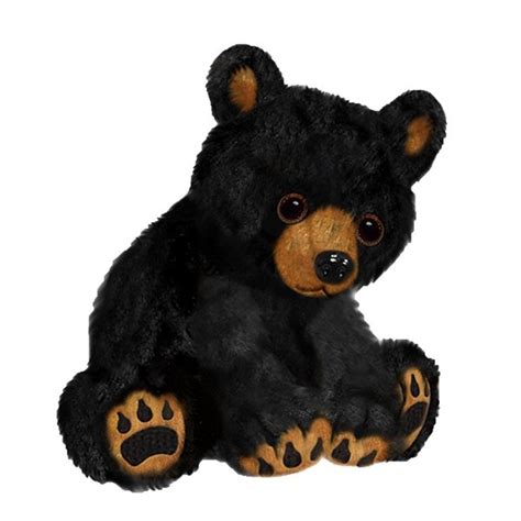 Ebony the Stuffed Black Bear | First & Main | Stuffed Safari Sparkly ...