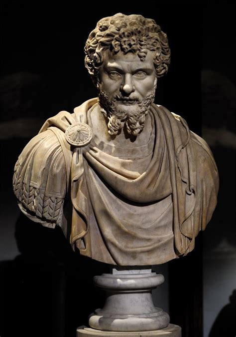 A bust of Septimius Severus sculpted around 200 AD. He ostensibly re ...