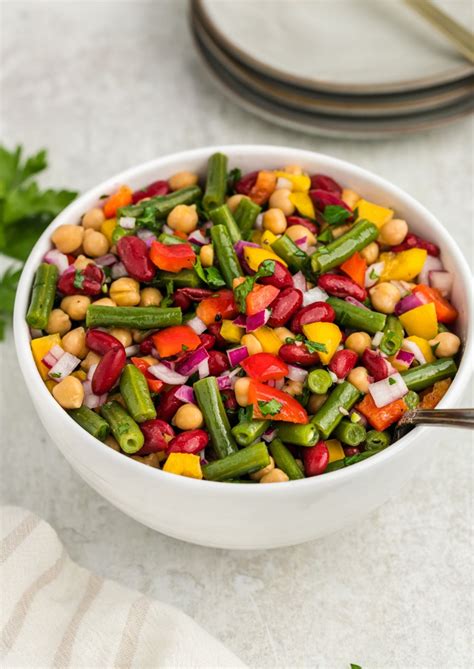 Three Bean Salad Recipe (Fresh & Easy!) - Flavor the Moments