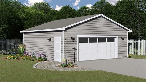 2 Car Garage | Craftsman style house plans, Backyard garage, Garage