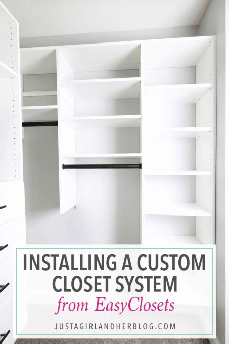 Installing a Custom Closet System from EasyClosets | Abby Organizes