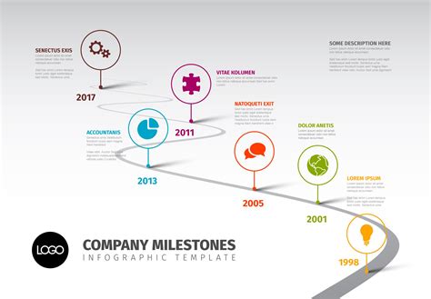 Timeline template with icons | Creative Other Presentation Software ...