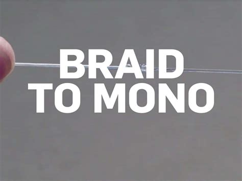 How to Tie Braid to Mono | Salt Water Sportsman