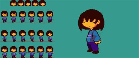 Frisk Sprite Sheet (WI.I.P) by Ducksysys on DeviantArt