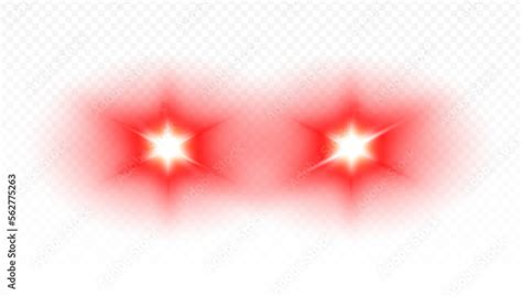 Vettoriale Stock Laser red eyes meme on transparent background ...