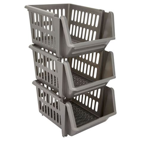 Rolling Stackable Storage Bins • Cabinet Ideas