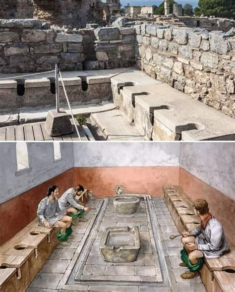 Public toilets in ancient Rome : r/Archaeology21