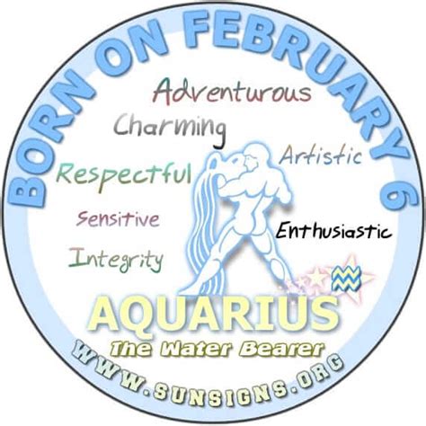 February 6 Zodiac Horoscope Birthday Personality - SunSigns.Org