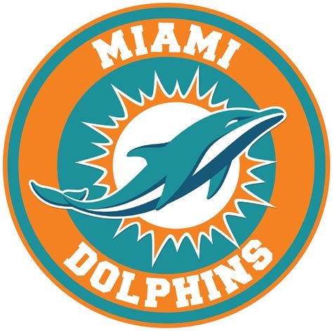 Miami Dolphins Circle Logo Vinyl Decal / Sticker 5 sizes!! | Sportz For ...