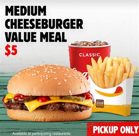 DEAL: Hungry Jack's App - $5 Medium Cheeseburger Meal (until 13 April ...