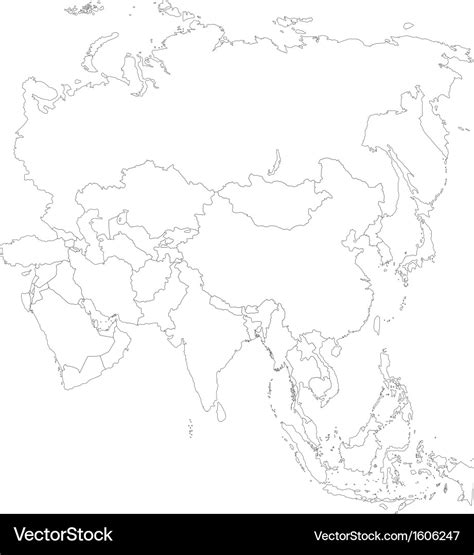 Blank Map Of Asia