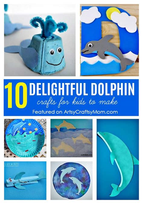 10 Delightful Dolphin Crafts for Kids - Artsy Craftsy Mom