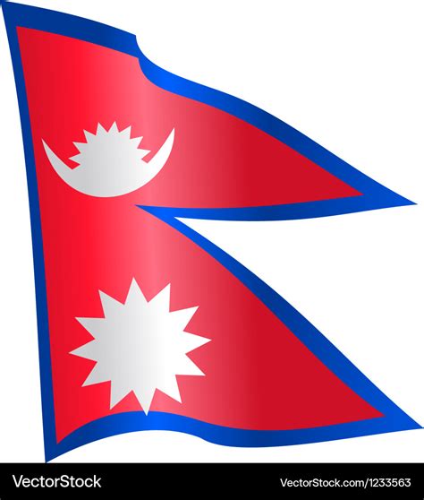 Flag of Nepal Royalty Free Vector Image - VectorStock