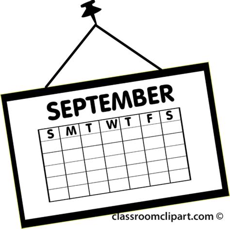 Free September Calendar Cliparts, Download Free September Calendar ...