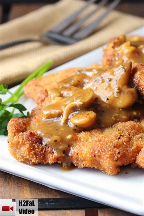 German Schnitzel with Mushroom Gravy | How To Feed a Loon