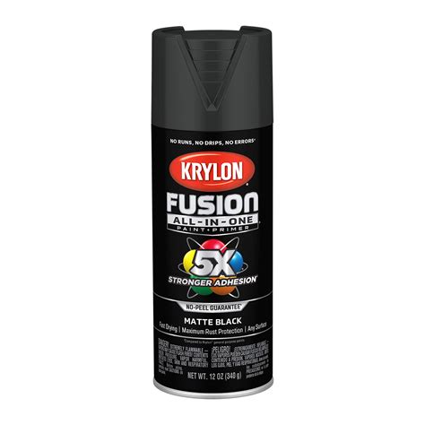 Snapklik.com : Krylon K02754007 Fusion All-in-One Spray Paint, Black ...