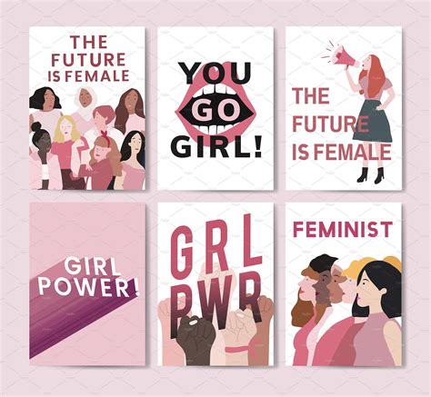 Collection of feminist posters | Vector free, Campaign posters, Feminist