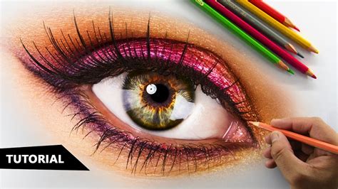 How To Draw A Realistic Eye With Makeup | Saubhaya Makeup