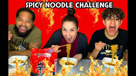 SPICY NOODLE CHALLENGE||FOOD CHALLENGE - YouTube