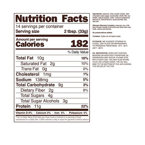 29 Dark Chocolate Nutrition Label - Labels Ideas For You