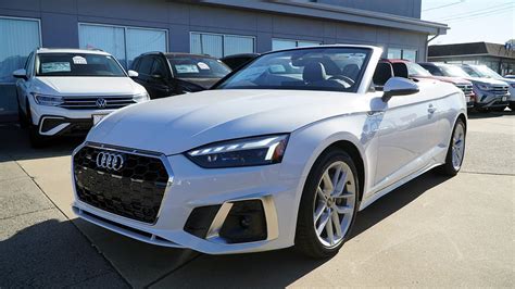 2023 Audi A5 Cabriolet S Line White | Video Tour with Aiden - YouTube